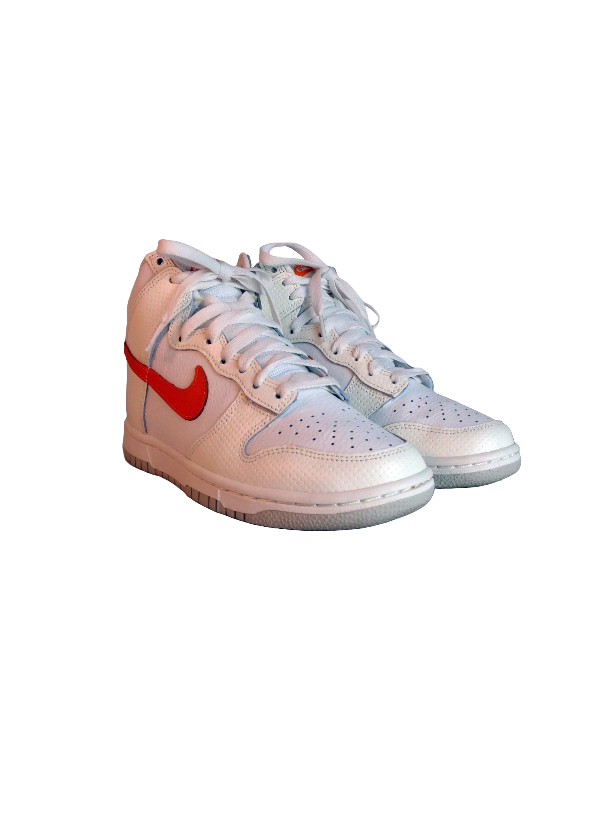 Dunk High - White Magma Orange