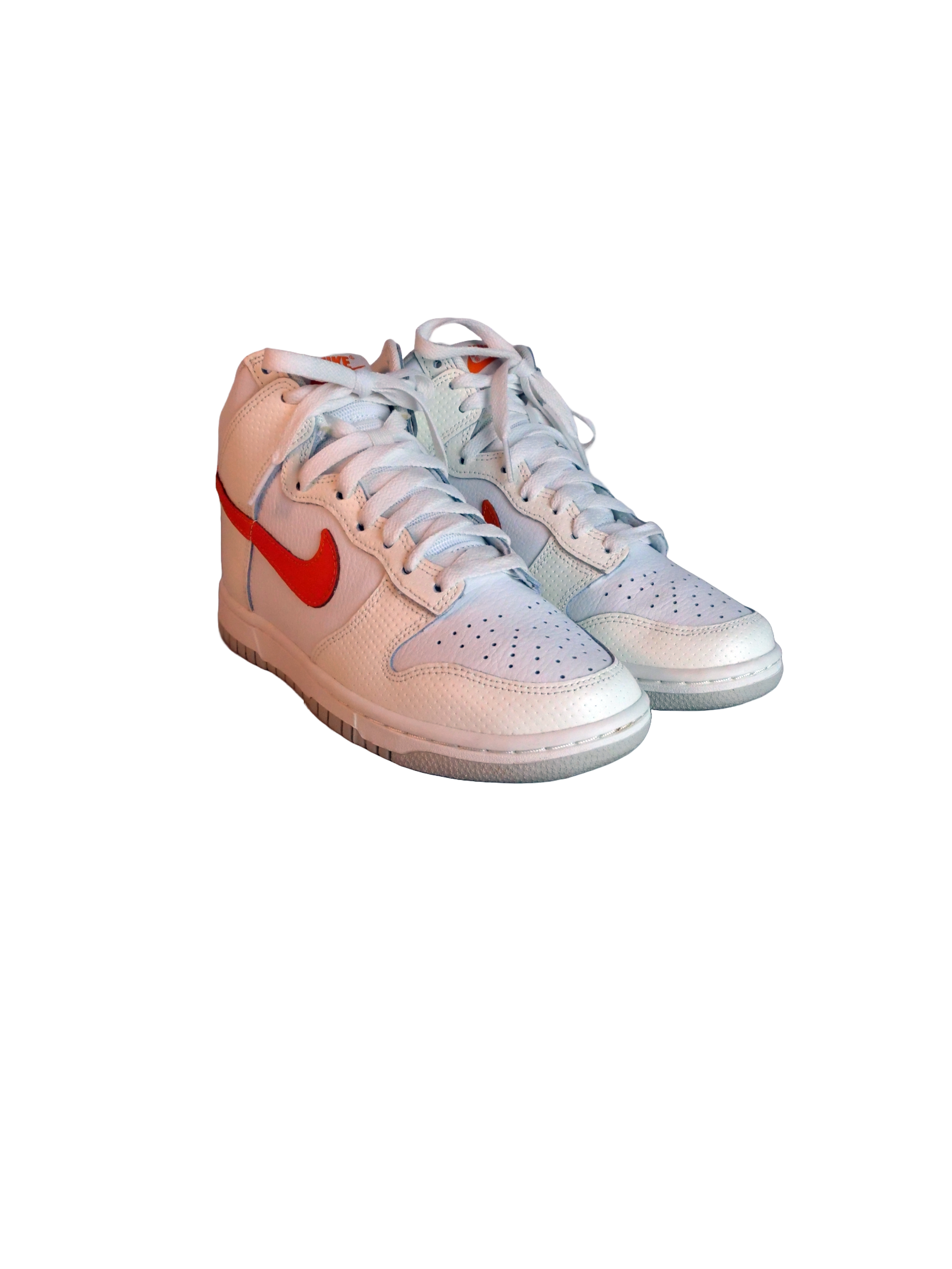 Dunk High - White Magma Orange