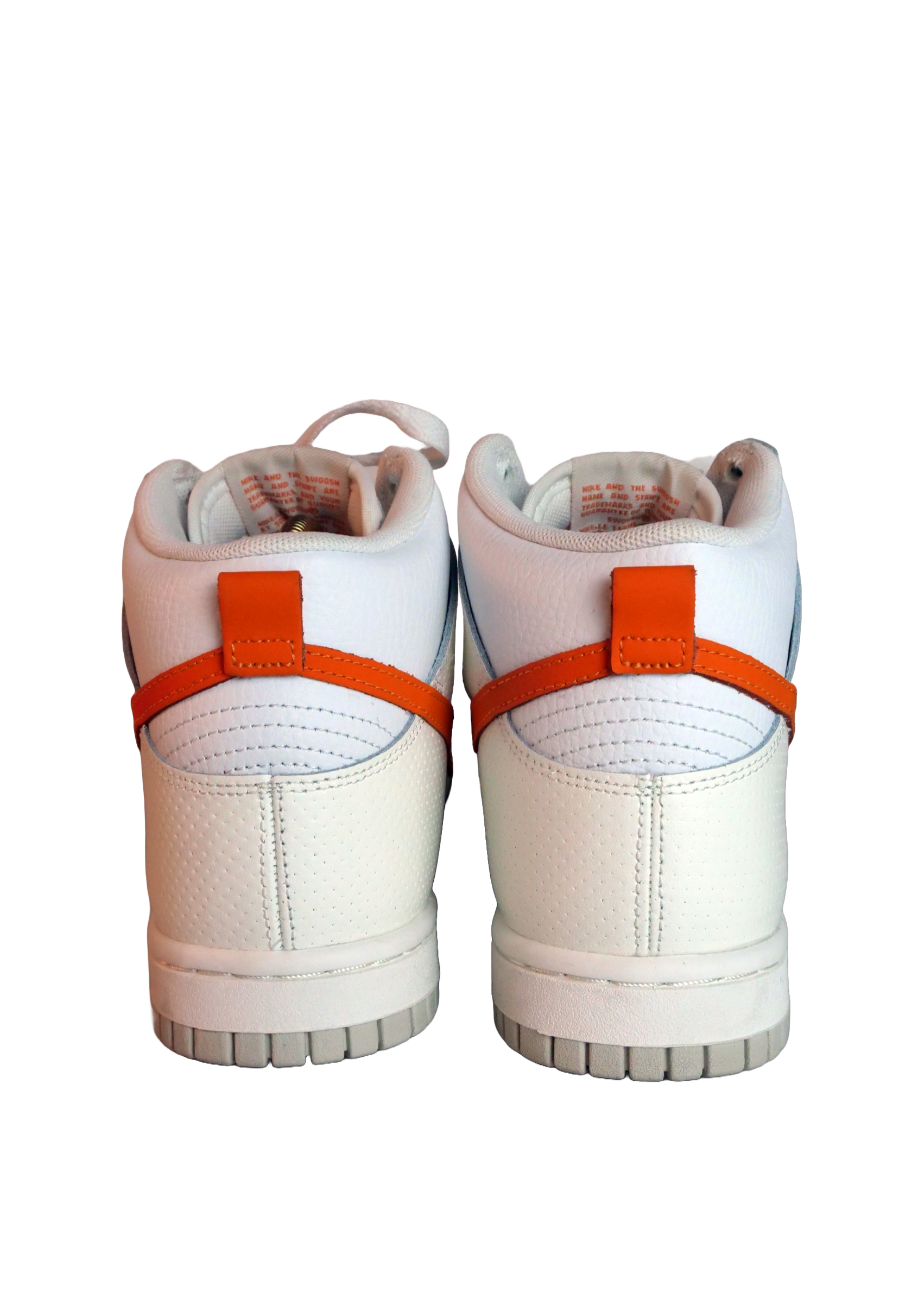 Dunk High - White Magma Orange