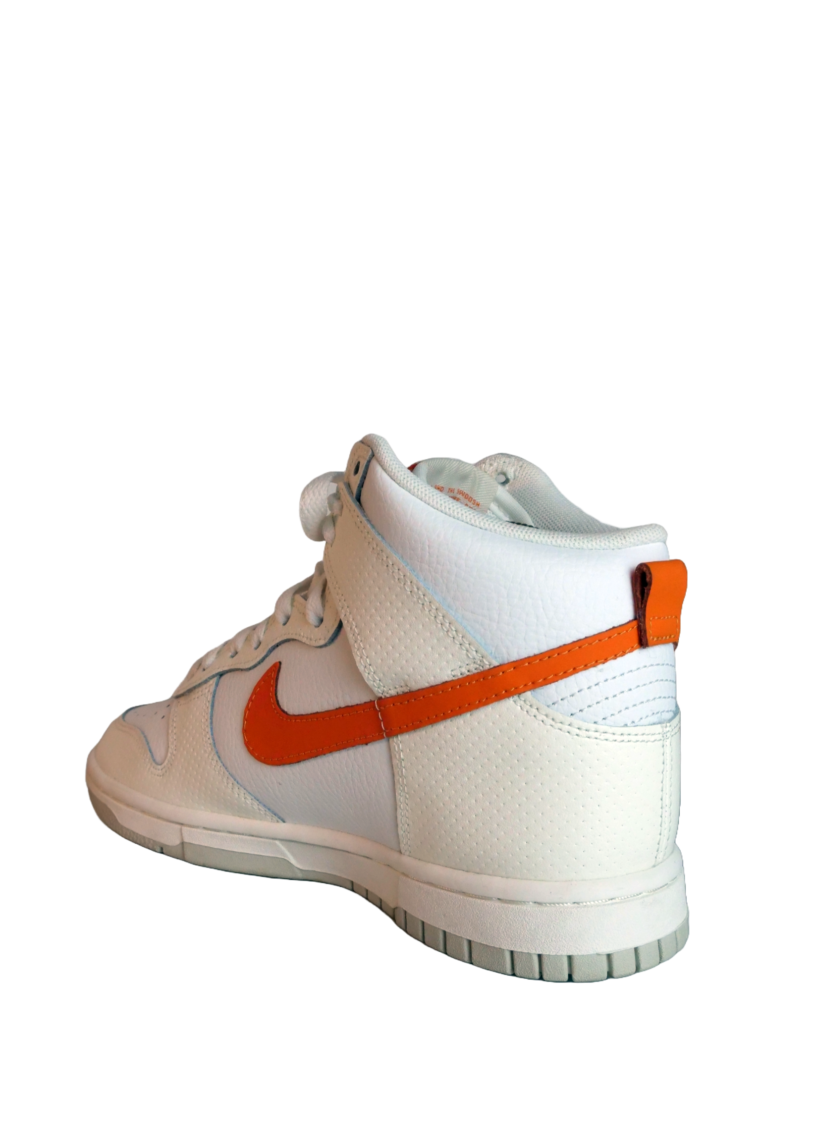 Dunk High - White Magma Orange